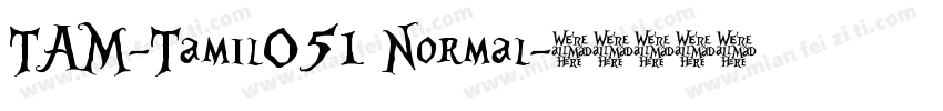 TAM-Tamil051 Normal字体转换